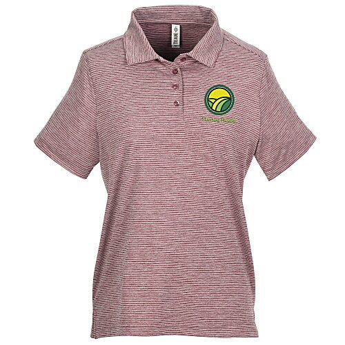 Relay Heathered Stripe Polo - Ladies' Main Image