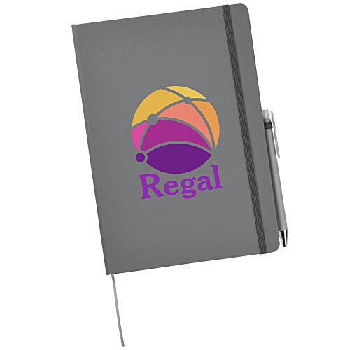 TaskRight Afton Notebook with Pen - 10 inches x 7 inches - Full Color Main Image