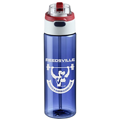Ella Water Bottle with Flip Up Straw - 24 oz. - USA Main Image