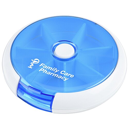 Round Push Button Pill Box Main Image