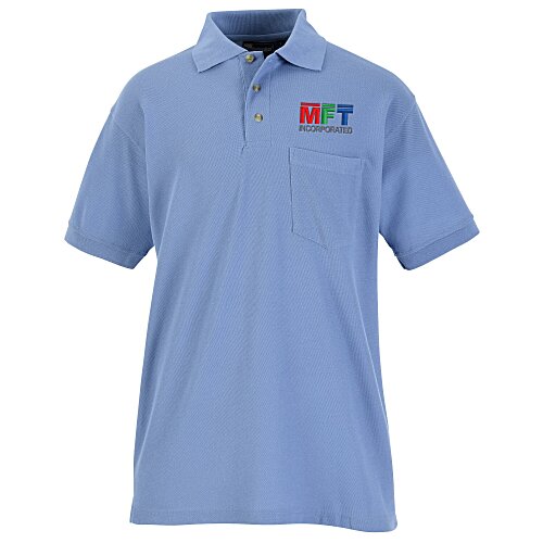 Blue Generation Stain-Resistant Pocket Polo - Men's Main Image