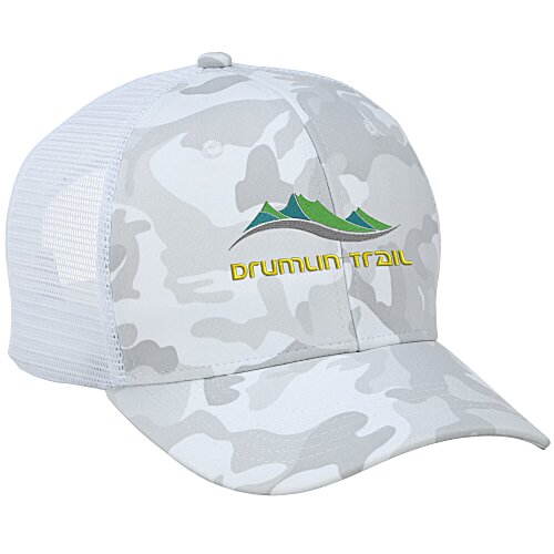 Traditional Low Profile Trucker Cap - Camo Main Image