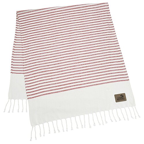 Coastline Woven Beach Towel with Patch Main Image