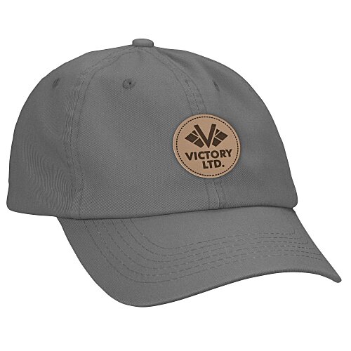 Cotton Twill Cap with Buckle Closure - Laser Engraved Patch Main Image