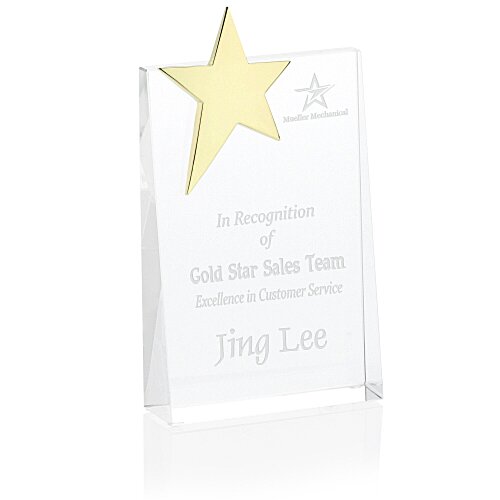 Gleaming Star Crystal Award Main Image