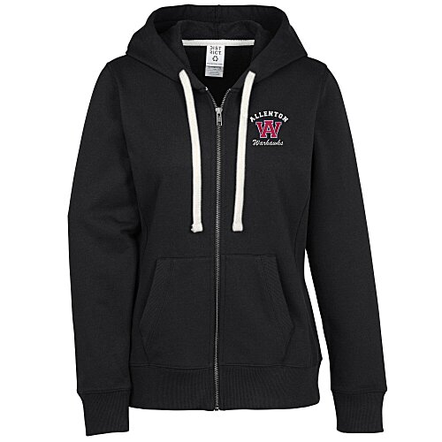 District Recycled Full-Zip Hoodie - Ladies' - Embroidered - 24 hr Main Image