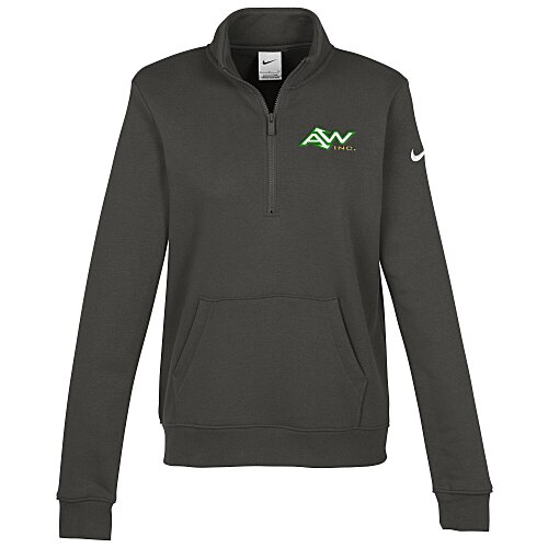 Nike Club Fleece Sleeve Swoosh 1/2-Zip Pullover - Ladies' - 24 hr Main Image