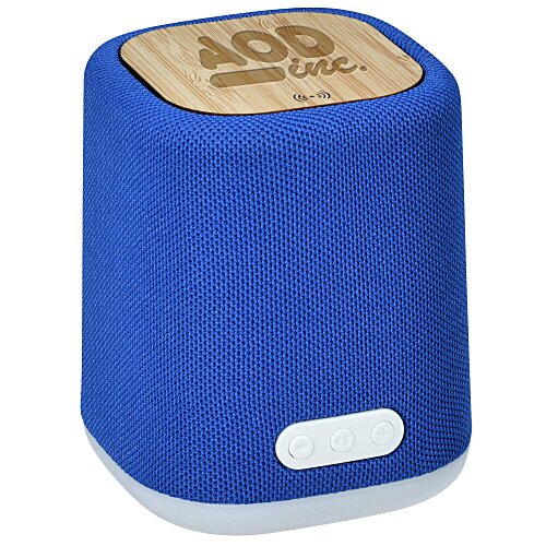 Rio Bluetooth Speaker with Bamboo Wireless Charger Main Image