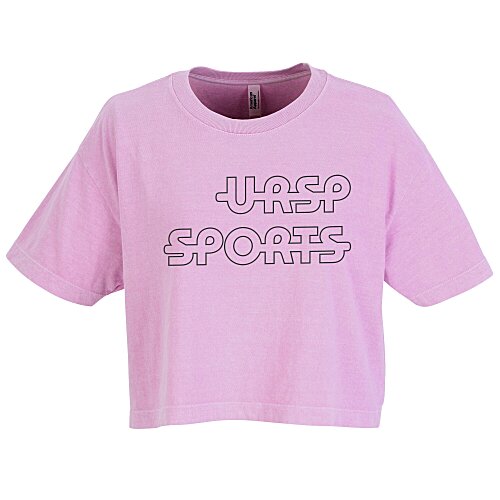 American Apparel Garment-Dyed Heavyweight Cotton Cropped T-Shirt - Ladies' Main Image