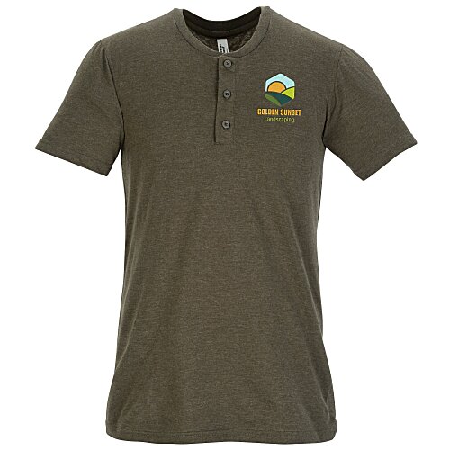 American Apparel CVC Henley Main Image