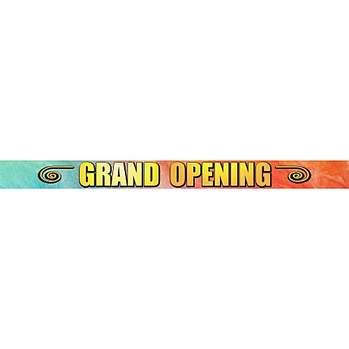 Grand Opening Ribbon Banner - 6 inches x 8 foot Main Image