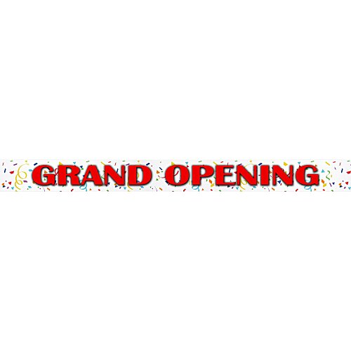 Grand Opening Ribbon Banner - 9 inches x 8 foot Main Image