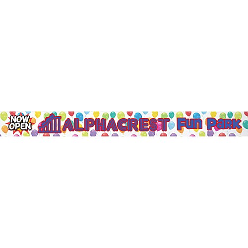 Grand Opening Ribbon Banner - 12 inches x 10 foot Main Image