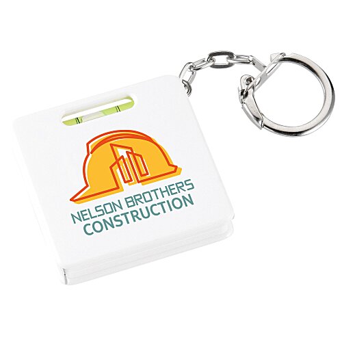 Tape Measure / Level Keychain - Full Color Main Image