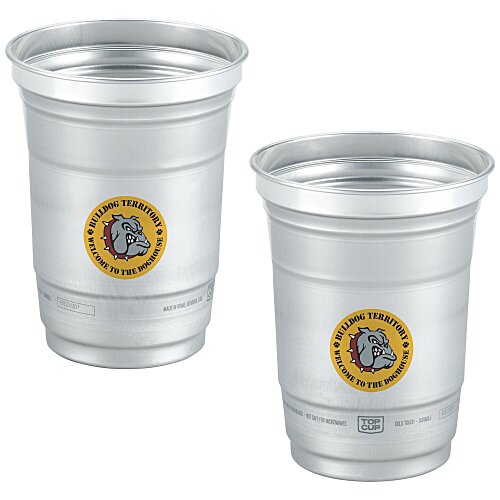 Top Cup Aluminum Cup - 16 oz. - Full Color Main Image