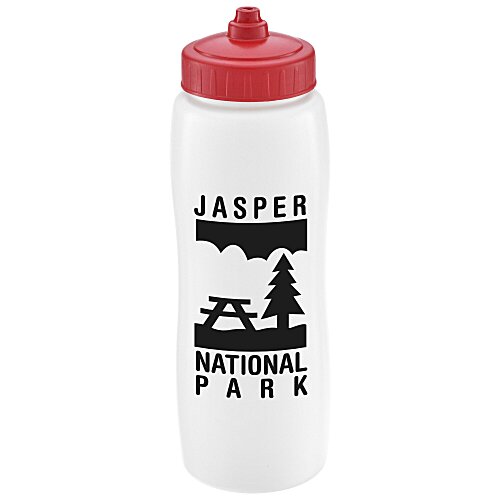 Curve Water Bottle with Mighty-Shot Valve Lid - 32 oz. Main Image