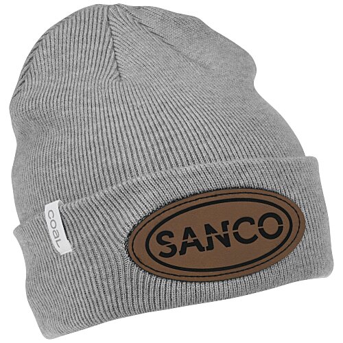 Coal Uniform Knit Cuff Beanie - Laser Engraved Patch Main Image