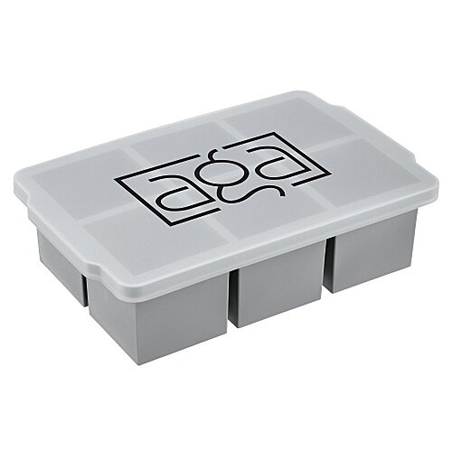Silicone Ice Cube Tray with Snap-On Lid Main Image