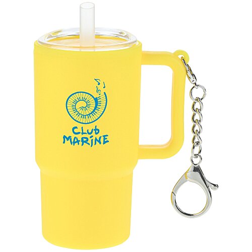 Mini Straw Mug with Keychain - 4 oz. Main Image