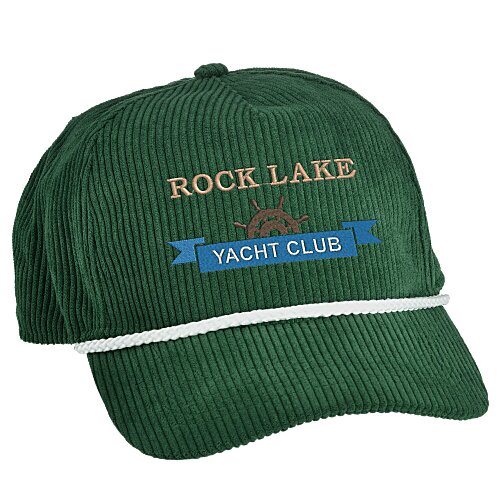 Corduroy Five Panel Rope Cap Main Image
