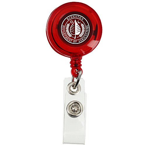 Economy Retractable Badge Holder - Translucent Main Image