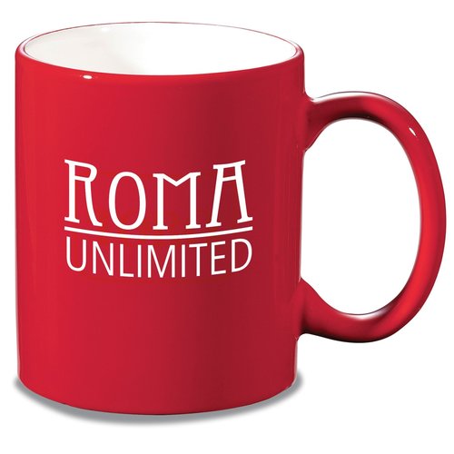 Red Stoneware Mug - 10-1/2 oz. Main Image