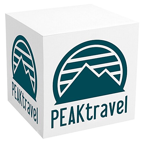 Souvenir Non-Adhesive Cube - 3-1/2" x 3-1/2" x 3-1/2" Main Image