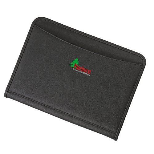 Zippered Vinyl Portfolio - Embroidered Main Image