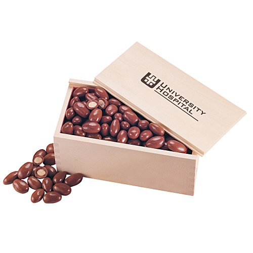 Wooden Box with Almonds Main Image