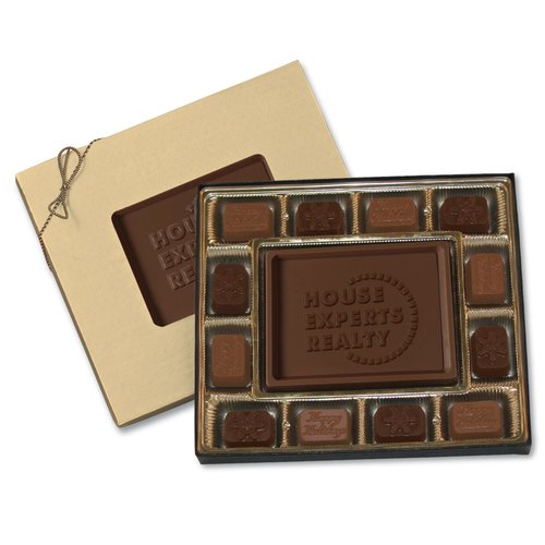 Boxed Chocolates - 8 oz. - Happy Holidays & Snowflake Main Image