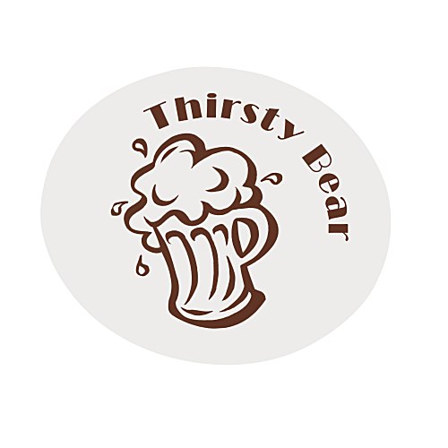 High-Density Pulpboard Coaster - 3.5 inches Round - White Main Image