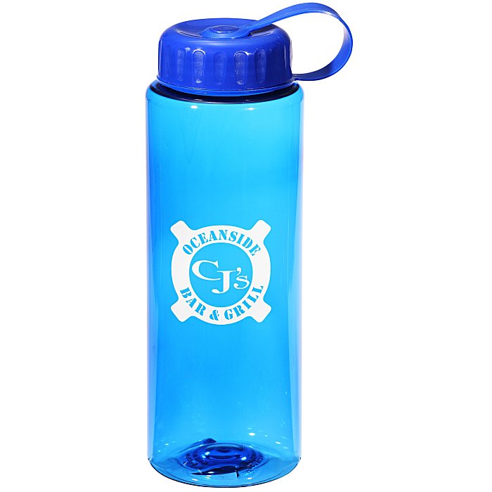 Promotional Water Bottles | 32 oz. Guzzler Flip Straw Water Bottle