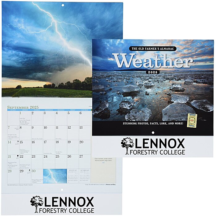 Giveaway Old Farmer Almanac Weather Watchers (2024, Stapled), Calendars