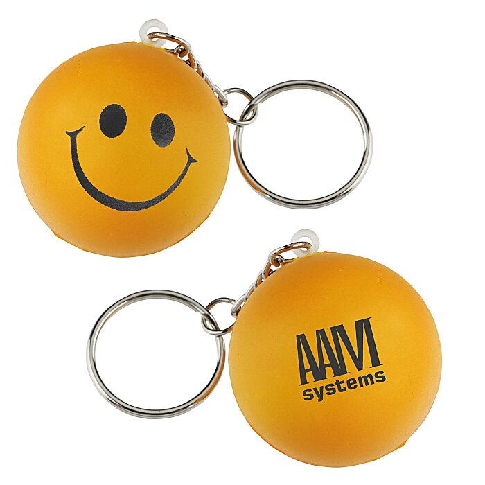 Smiley Face Acrylic Keychain