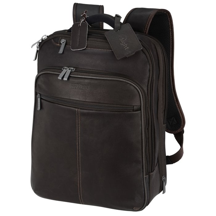 Kenneth outlets Cole Reaction Colombian Leather Backpack Black