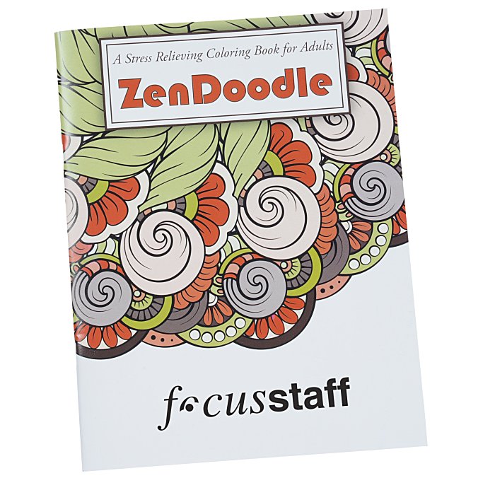  Stress Relieving Adult Coloring Book - Zen Doodle - 24 hr  132537-ZD-24HR