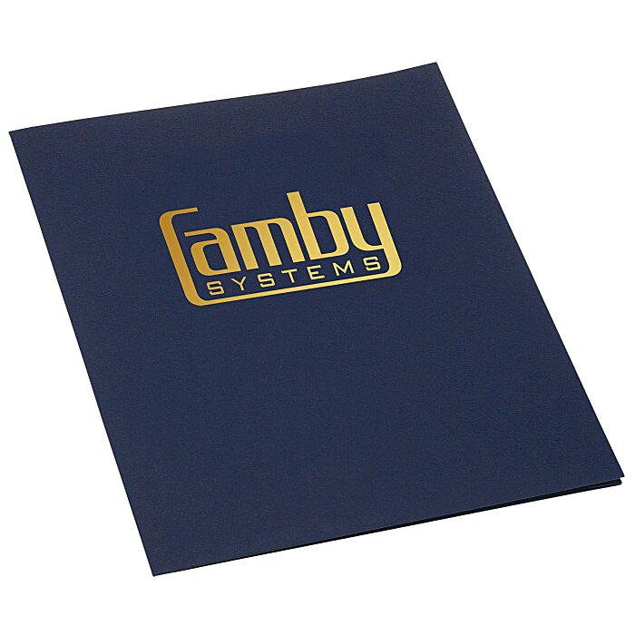 Linen Paper – 9 x 12 Foil Stamped Presentation Folder