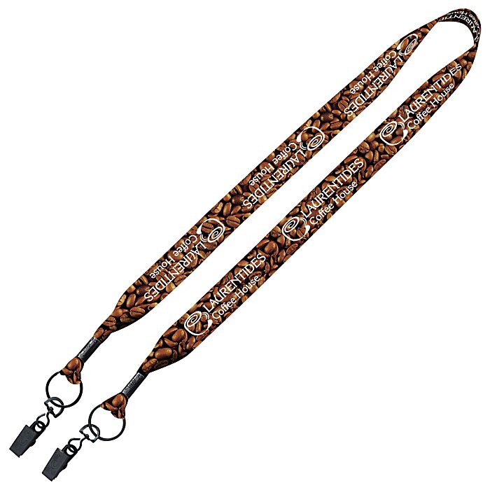 Double Open-Ended Lanyard w/ Full Color Sublimation