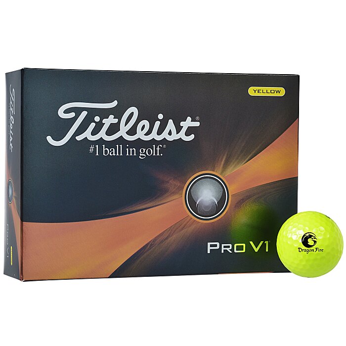 Titleist Pro V1 Golf Balls 2023 - Yellow