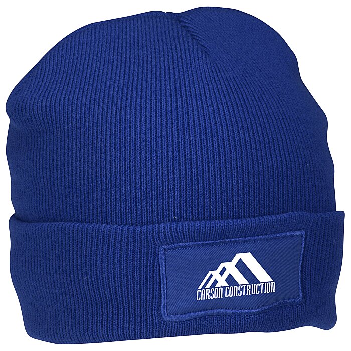 Beanie with Cuffed 145849 Knit Patch 4imprint.com: