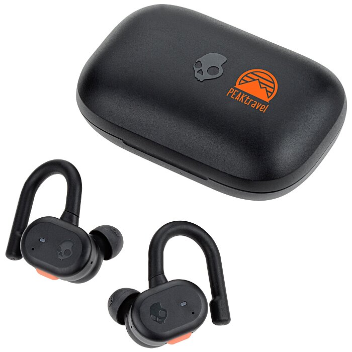 Skullcandy Push Active True Wireless In-Ear Earbuds - Black/Orange