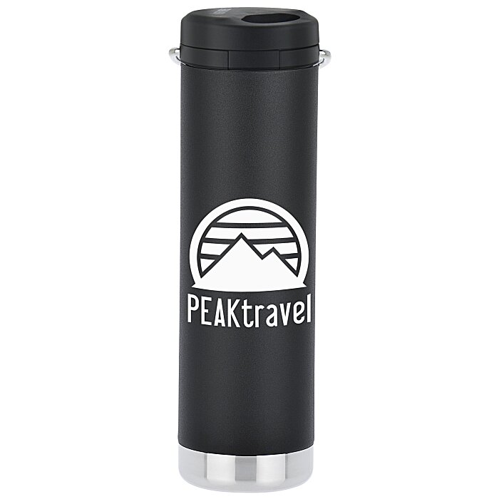 Personalized Klean Kanteen Black 20oz Insulated Water Bottle