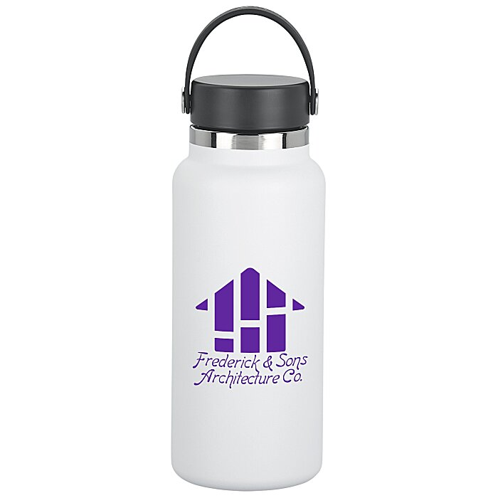 Hydro Flask Wide-Mouth Vacuum Water Bottle with Flex Straw Cap - 32 fl. oz.
