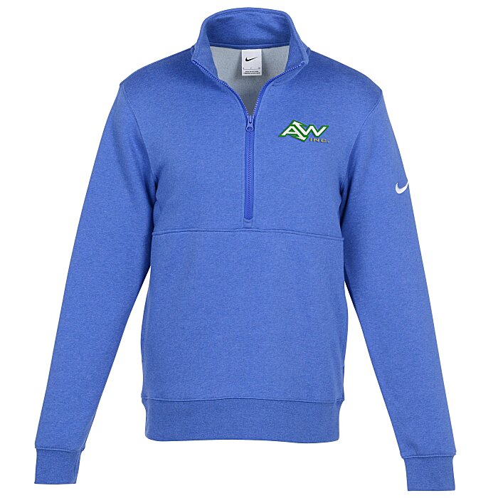  Nike Club Fleece Sleeve Swoosh 1/2-Zip Pullover - Men's  166873-M