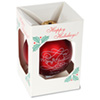 View Image 2 of 2 of 3-1/4" Round Ornament - Swirl - Merry Christmas
