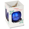 View Image 2 of 2 of 3-1/4" Round Ornament - Swirl - Happy Holidays