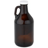 View Image 2 of 2 of Amber Growler with Plastic Lid - 32 oz.