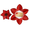Additional Image 1 - a red paper flowers with a red flower in the middle