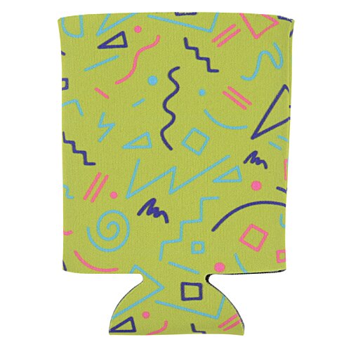 Additional Image 1 - a green drink holder with colorful designs