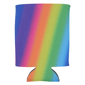 Additional Image 1 - a colorful drink holder with a rainbow pattern